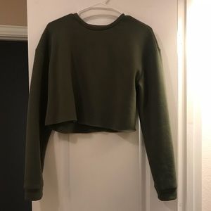 Topshop crop sweatshirt